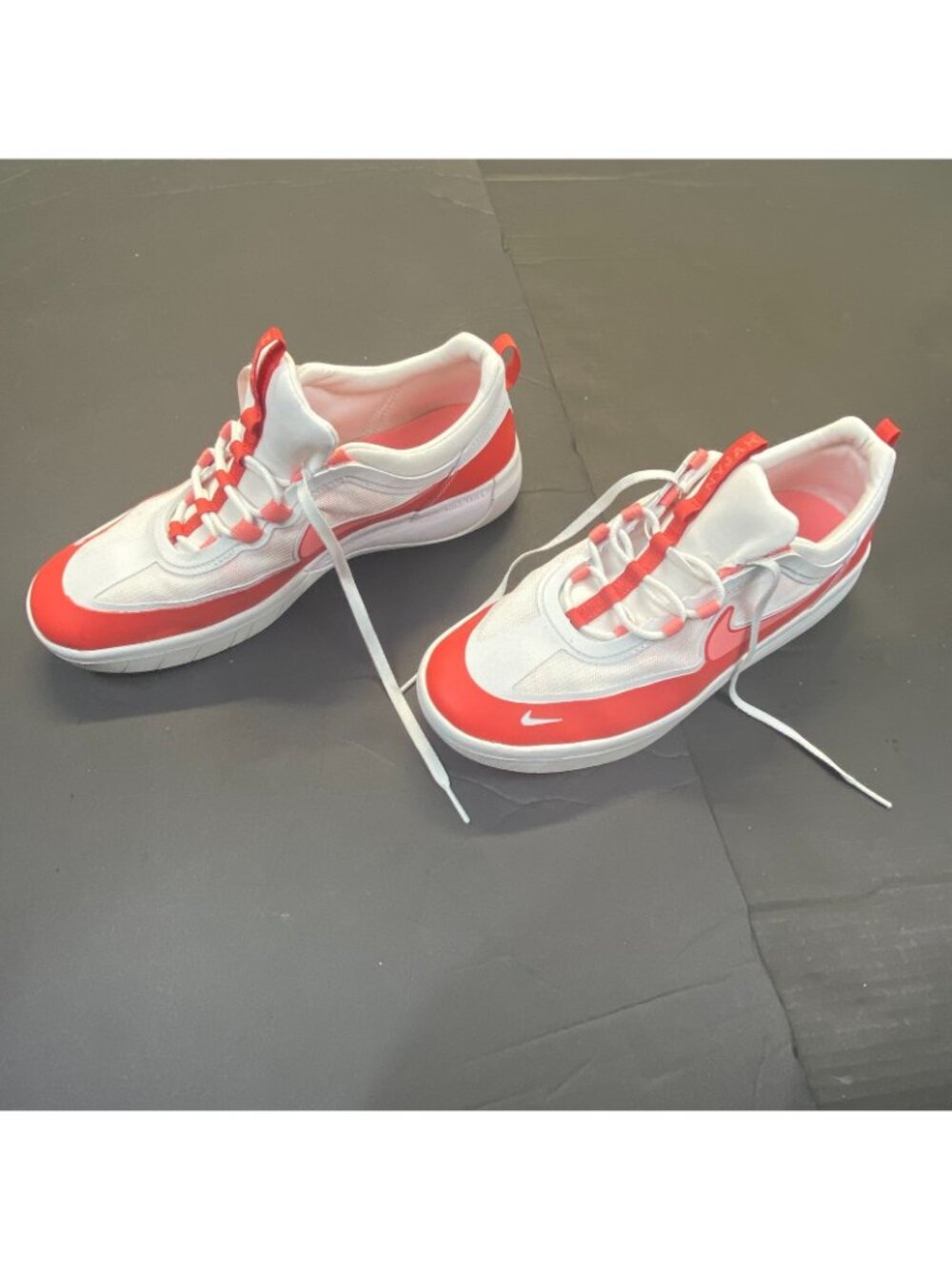 Nike Mens SB Nyjah Free 2 BV2078-600 White Running Shoes Sneakers Skate 10.5 - Picture 7 of 10
